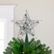 Northlight 9" Lighted Silver Wire Star Christmas Tree Topper - White LED Lights
